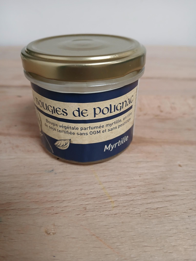 Bougie cire de soja myrtille 