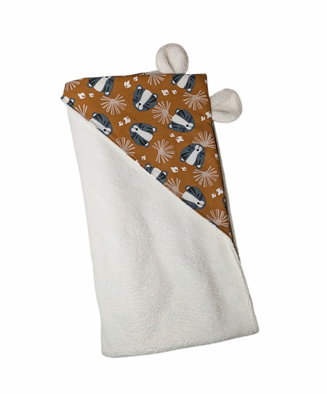 Cape de bain bébé doublée