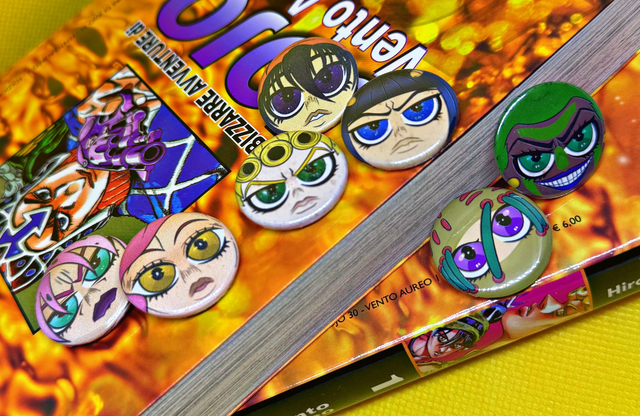 JoJo Vento Aureo buttons