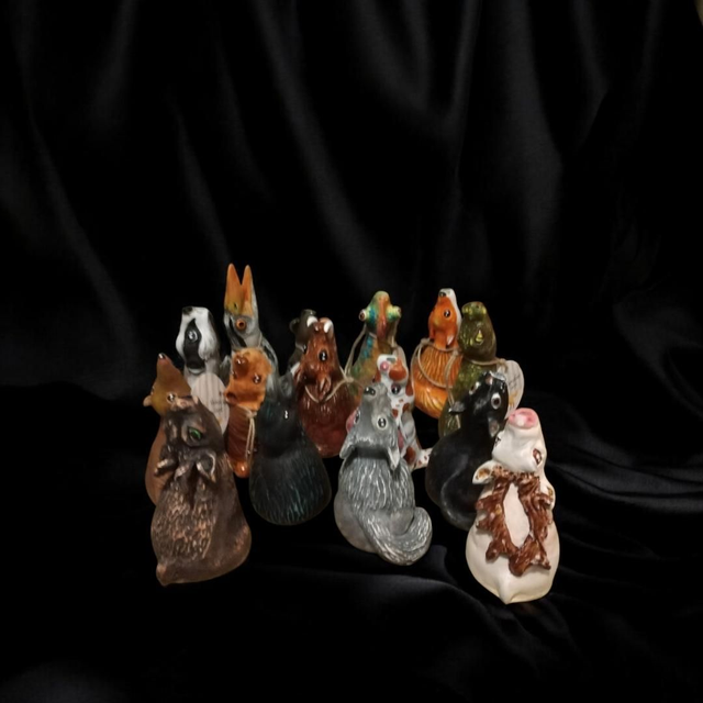 Voimaeläinkipot erä 10kpl vaihtelevin eläimin/ Spirit animal incense burner bundle 10 pieces for resale