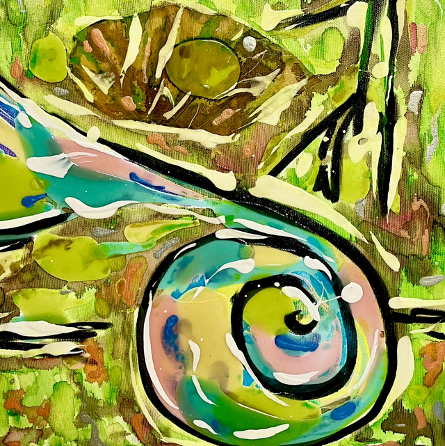 Big Cameleon - 50x100cm - 2022