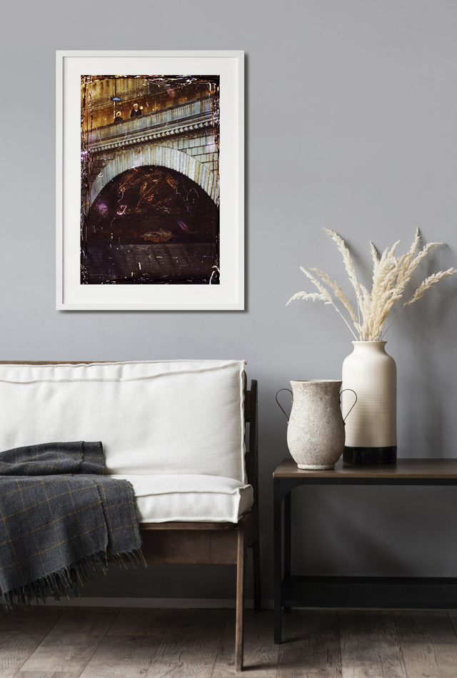 création, photographie expérimental : "seine-Paris" : Sous Le Pont