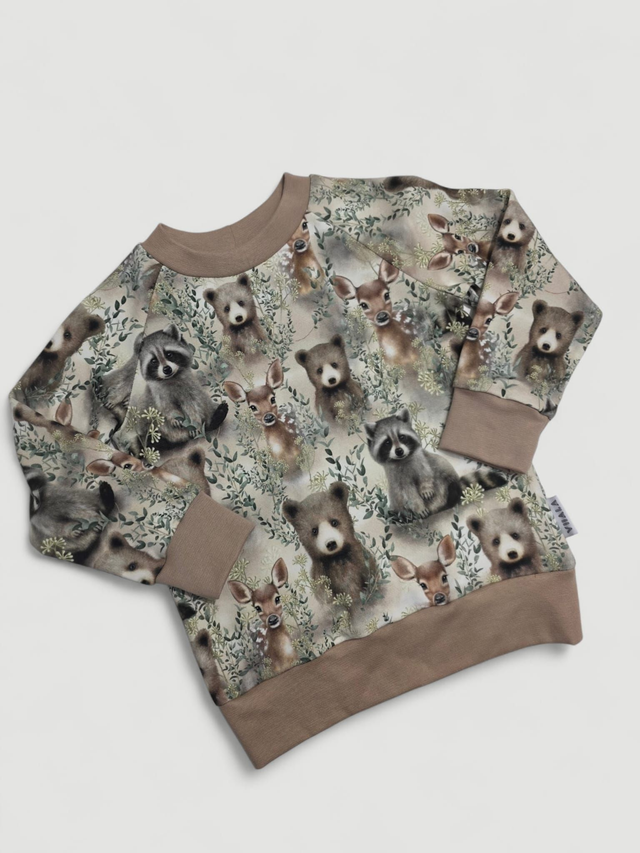 Collegepaita FOREST ANIMALS