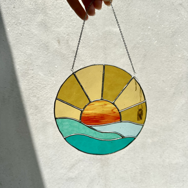 Coucher de soleil turquoise