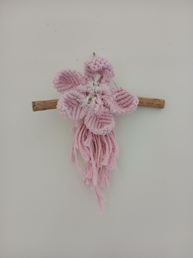 Fleur ou hibou macramé