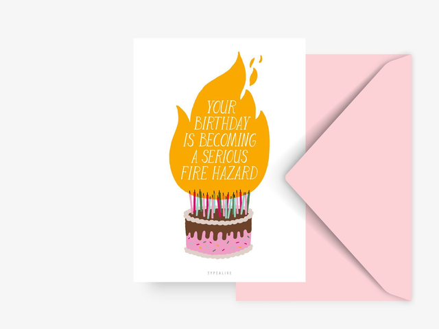 Postkaart/Fire hazard - Typealive