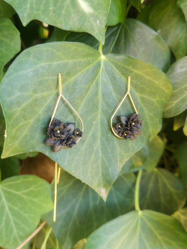 Collection Florale Songe nocturne - Boucles d'oreilles Olivia