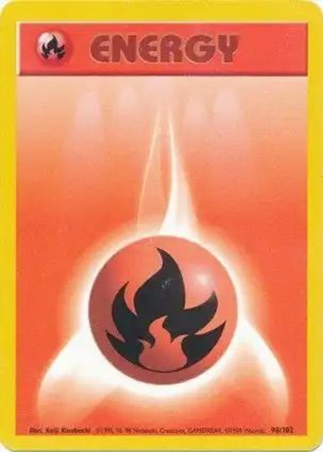 Fire Energy - 98/102 (Base Set Unlimited)