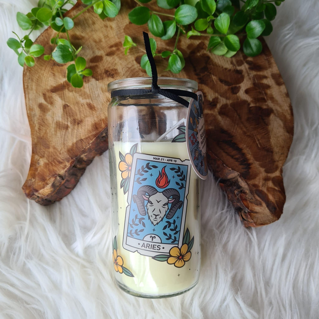 Aries Star Sign Tube Candle 