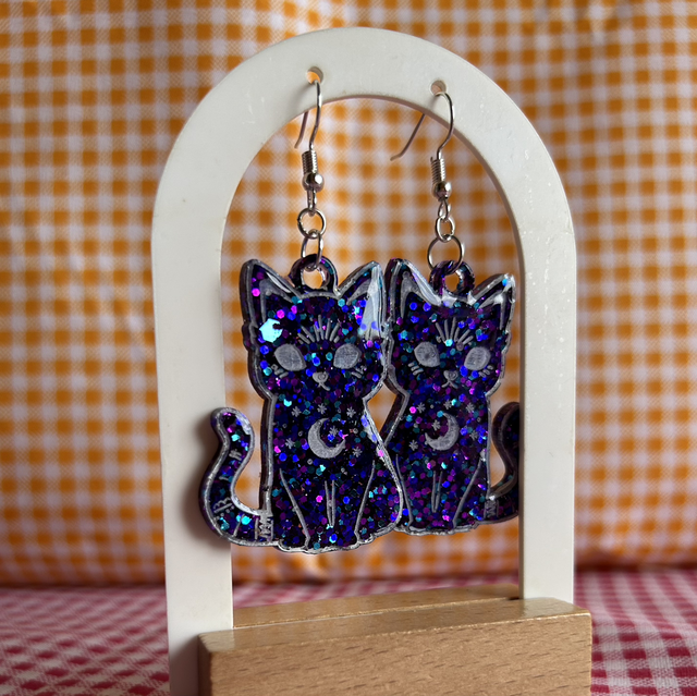 Pendientes Gato Místico