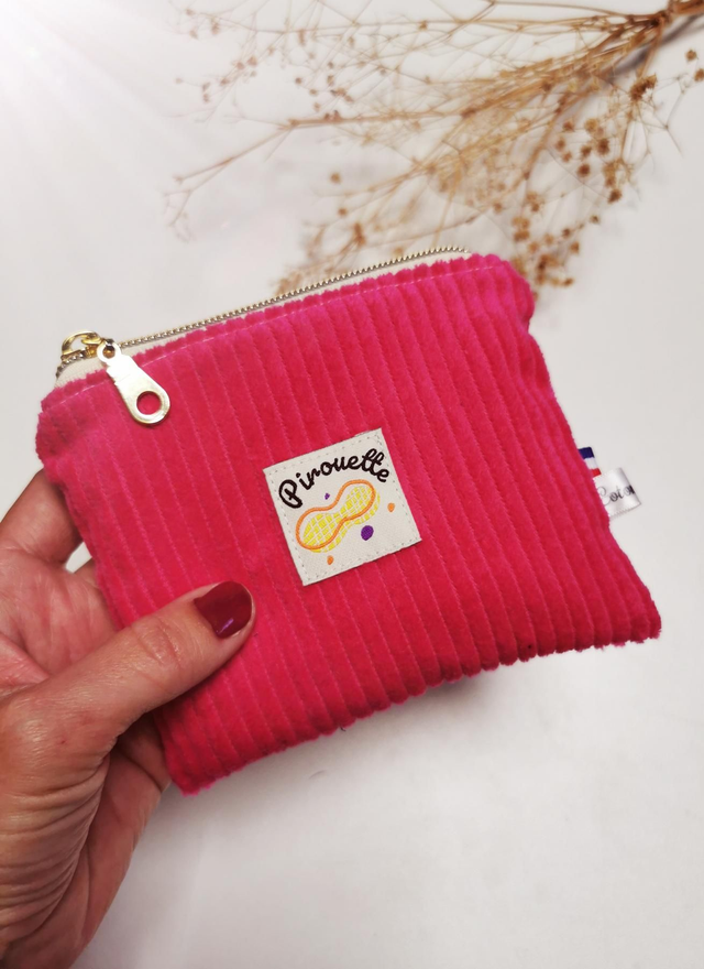 Pochette ROMY &quot;pirouette cacahuète&quot; rose