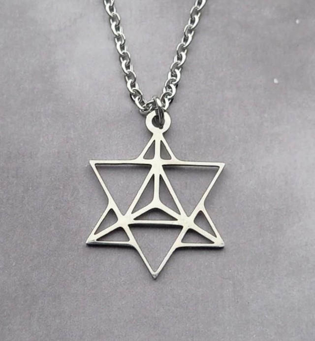 Merkaba Steel Necklace 