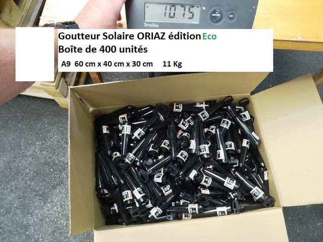 Lot de 200 et 400 goutteurs Solaires AGRICOLES