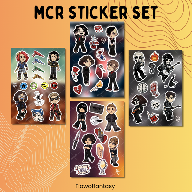 MCR Sticker Sheets set