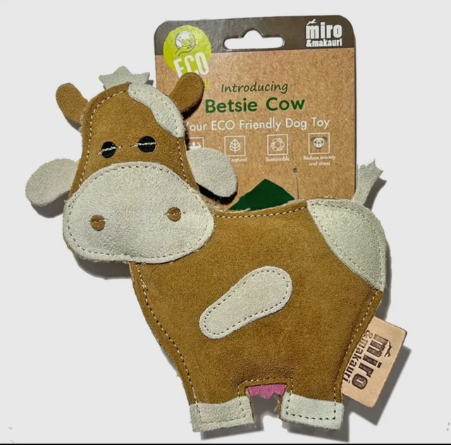 Miro &amp; Makauri - Betsie Cow Eco Leather Dog Toy