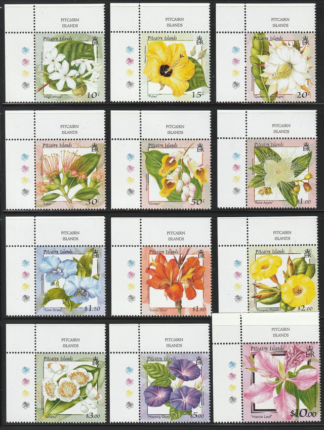Pitcairn Islands 2000 Flowers Set MNH