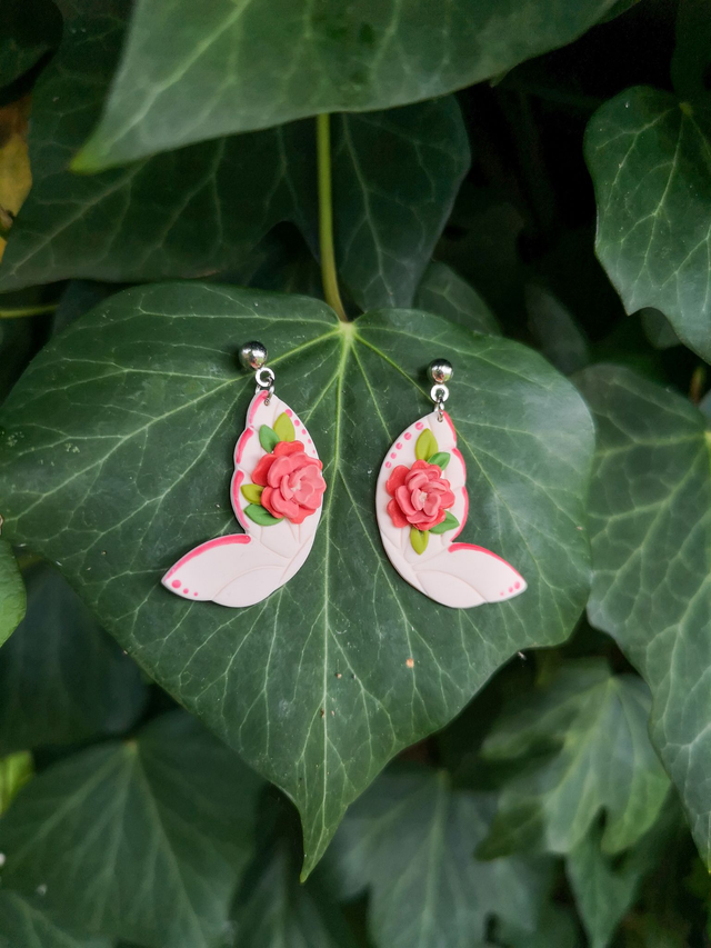 Collection Florale Jardin de Corail - Boucles d&#039;oreilles Charlie