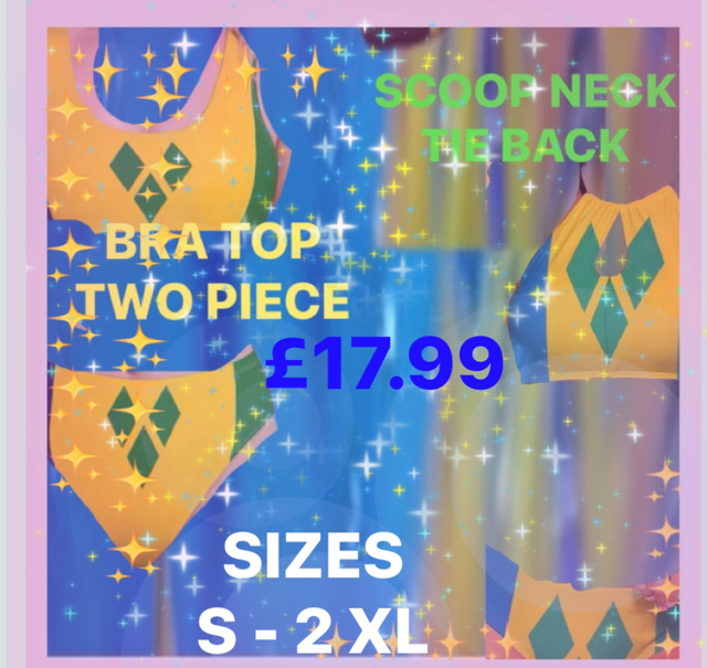 🇻🇨SVG BEQUIA COLLECTION - BRA TOP TWO PIECE 