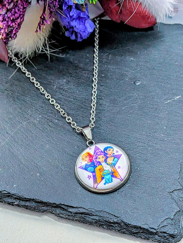 Stainless Steel K-Pop Huntrix Necklace