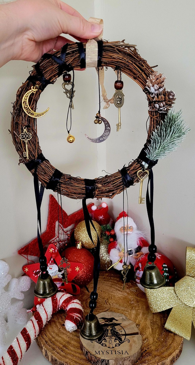 Couronne de protection en vigne – 20 cm – Fait main