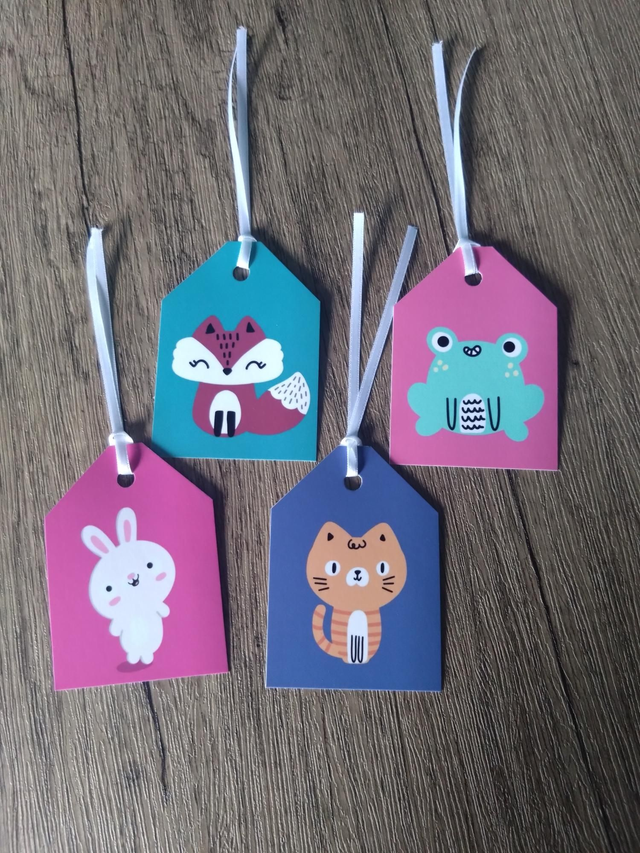 Animal gift tag set