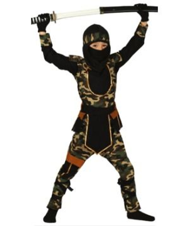 CARNEVALE , COSTUME   COMMANDO NINJA 