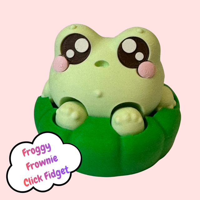 Froggy Frownie Click Fidget