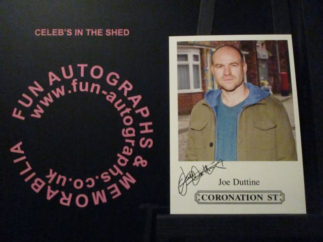Joe Duttine (Tim Metcafe) Original Coronation Street Pre-Print Cast Card