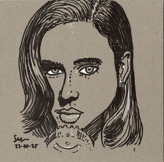 Dibujo: Retrato de Jennifer Connelly -EMMA- (Dark City)