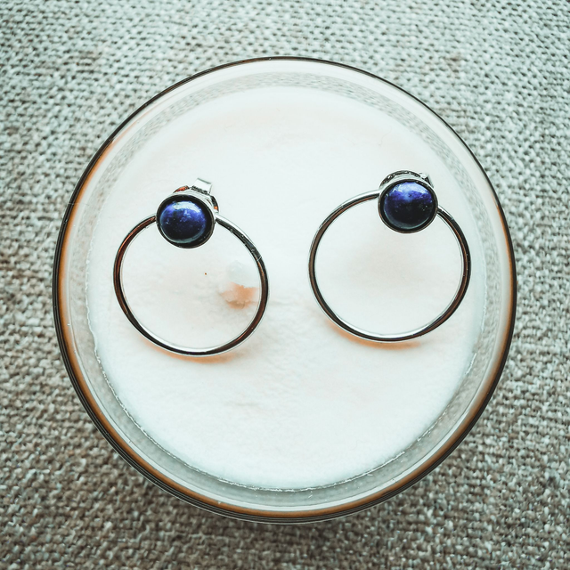 Boucles d&#039;oreilles Lapis Lazuli