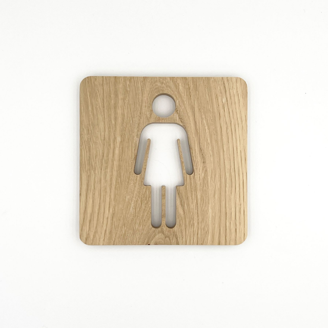 Plaque de porte pour vos toilettes femmes