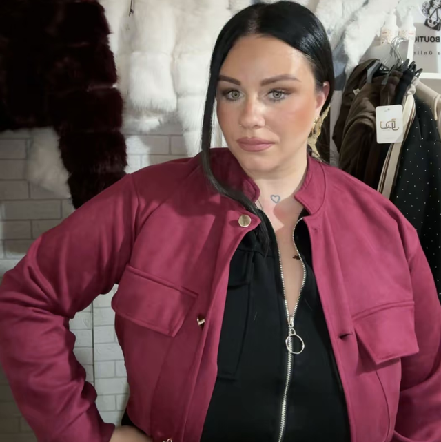 Bomber de antelina Burdeos 