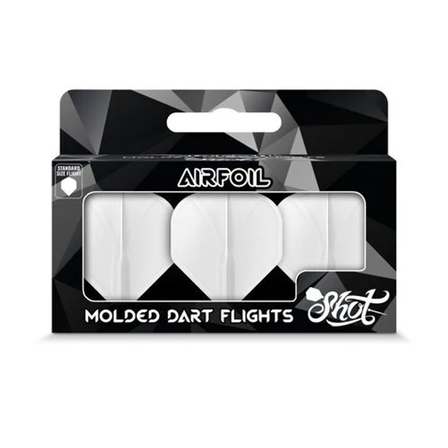 SHOT AIRFOIL WHITE NO2 DART FLIGHTS
