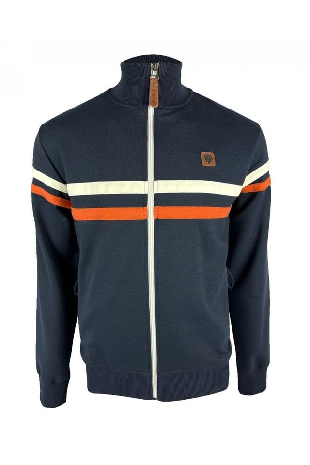 Trojan TR-8954 Twin Stripe Track Top - Navy