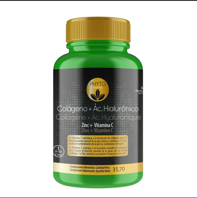 PHYTOFARMA Colágeno hidrolizado 180 c/midos vi C + zinc