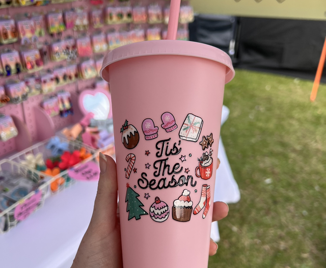 Light pink “tis the season”  24oz