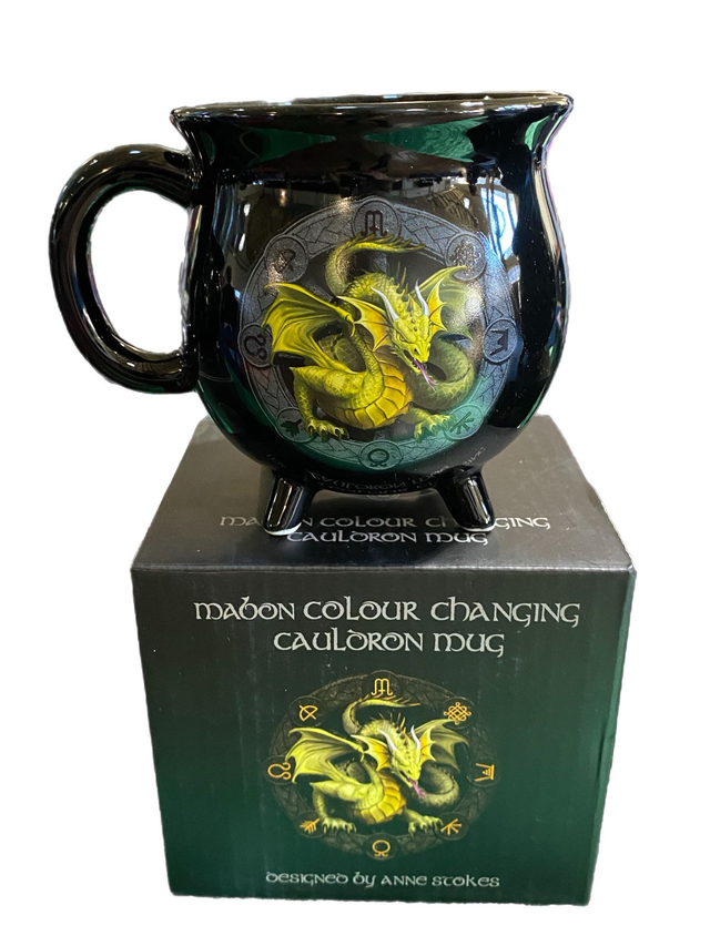 Mabon - Anne Stokes colour changing cauldron mug 