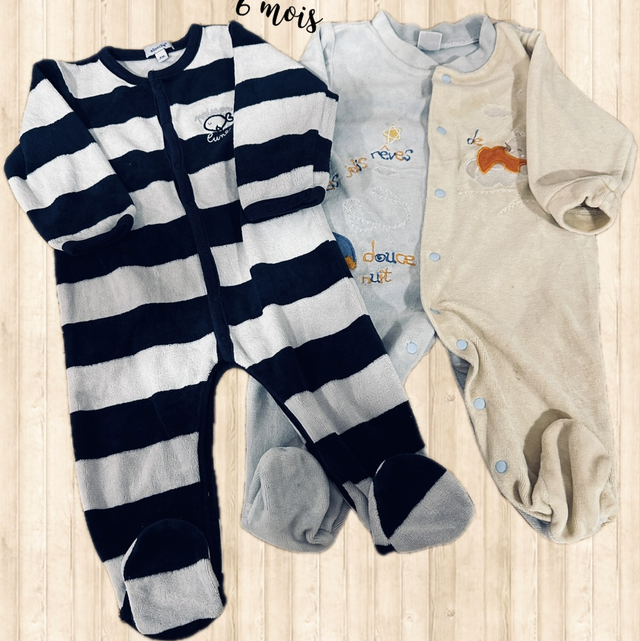 Lot de 2 pyjamas, velours, Absorba 