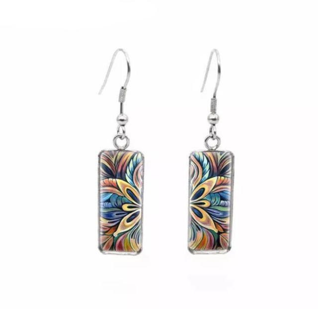 Mandala Drop Earrings