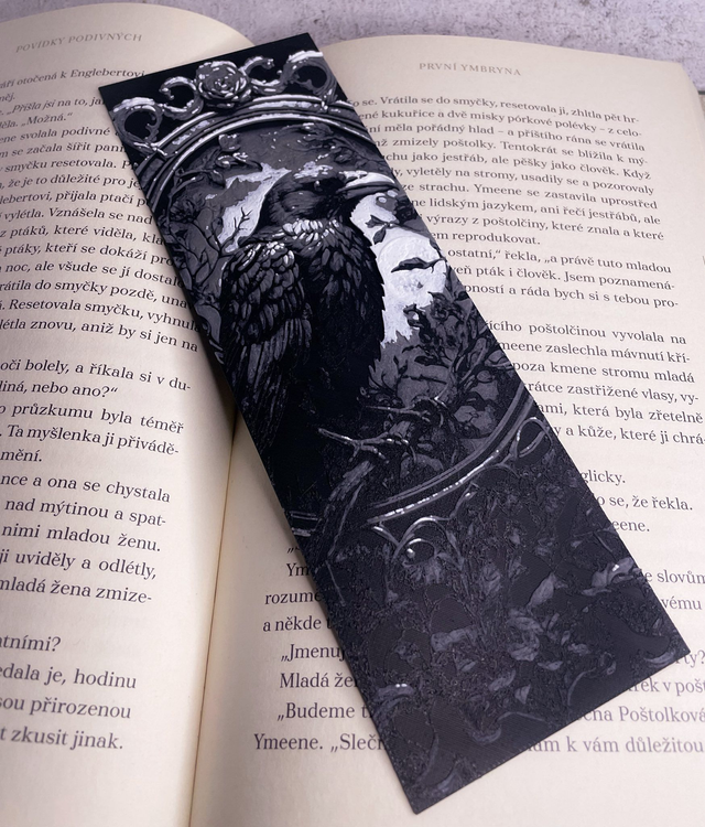 Záložka velká Havran