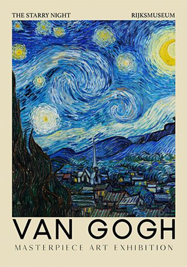 Starry Night Vertical by Vincent Van Gogh