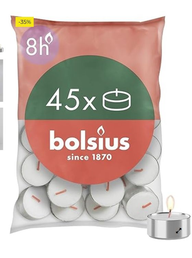 Velas de Té - 45 Unidades