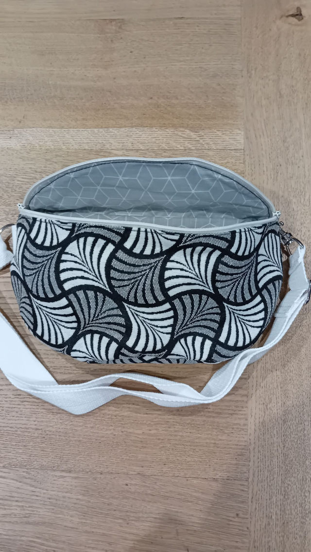 Sac banane tissu géométrique