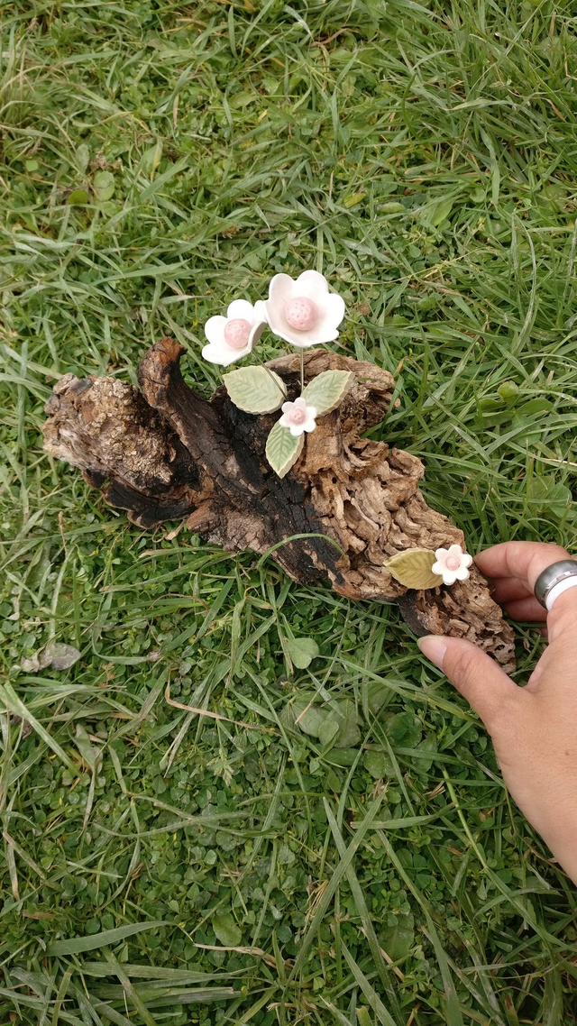 Compositoin florale blanc rose