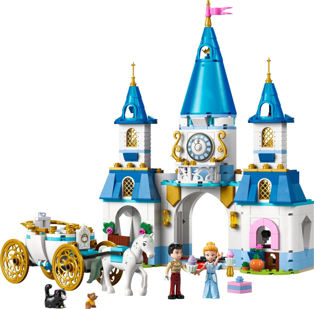 LEGO 43275 Cinderellas Schloss und Pferdekutsche