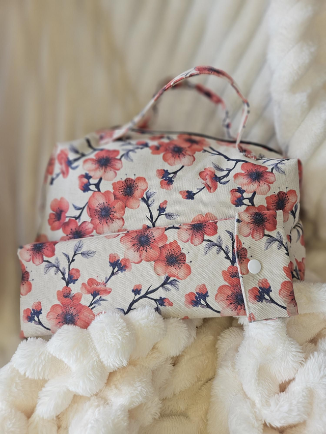 Belle trousse et Range brosse à dents "Sakura"