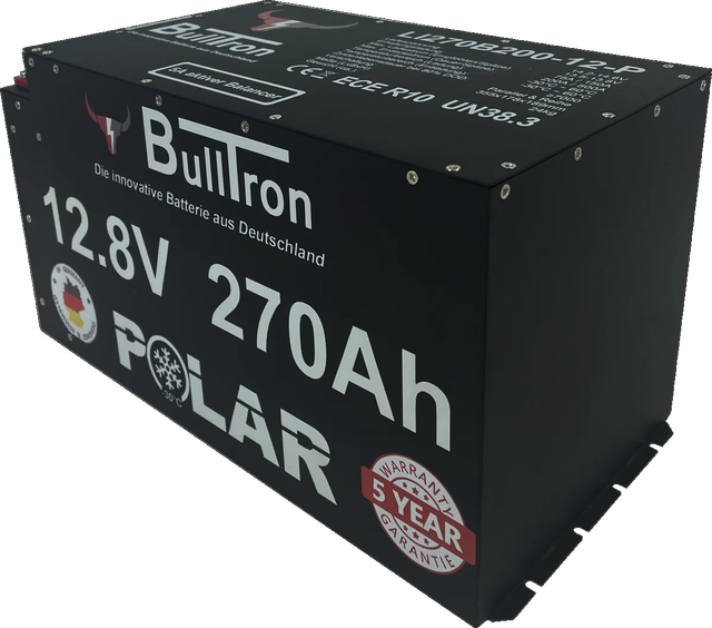270Ah BullTron Polar LiFePO4 12.8V Akku mit Smart BMS, Bluetooth App und Heizung