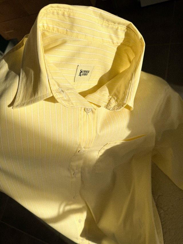 Chemise Carrie rayures jaunes