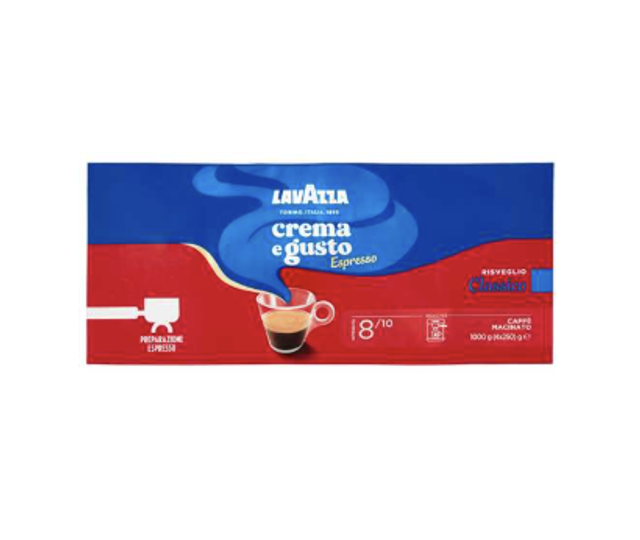 Lavazza - Crema e gusto Espresso - Őrölt kávé 4 x 250g