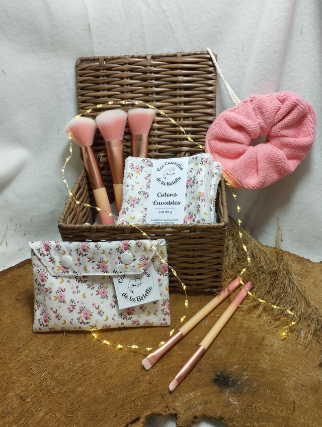 Coffret Make up - Fleurs roses